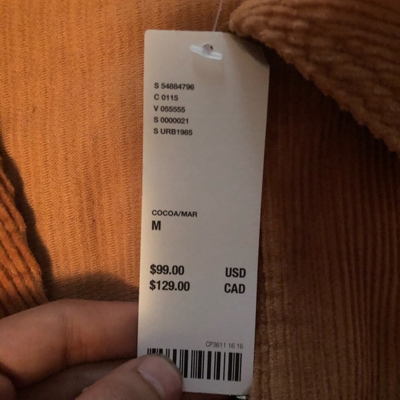 Corduroy cropped women’s jacket medium - Picture 6 of 6